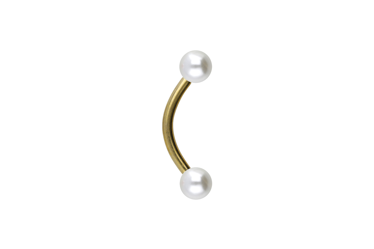 Titan Piercing Banane SYNTHETISCHE PERLEN